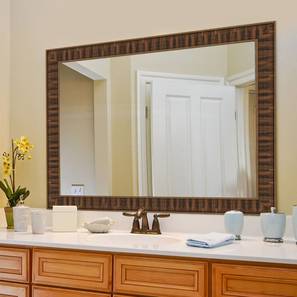 Long Mirror Design Coltrane Bathroom Mirror (Brown)