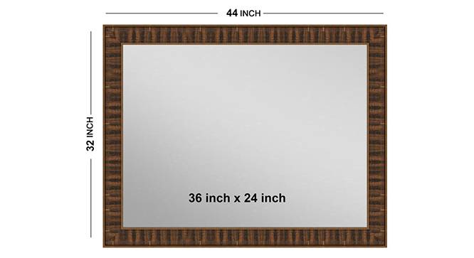 Coltrane Bathroom Mirror (Brown) by Urban Ladder - Design 1 Side View - 316293