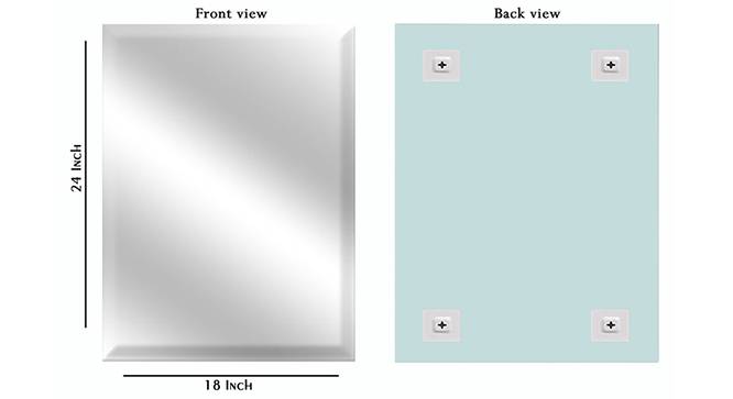 Daria Bathroom Mirror (Silver) by Urban Ladder - Design 1 Side View - 316305
