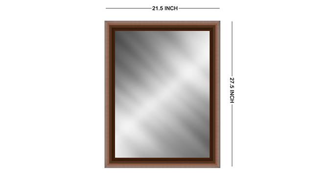 Sakhini Mirror (Brown) by Urban Ladder - Front View Design 1 - 316316