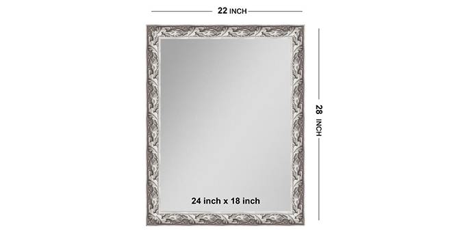 Urvi Mirror (Silver) by Urban Ladder - Front View Design 1 - 316331
