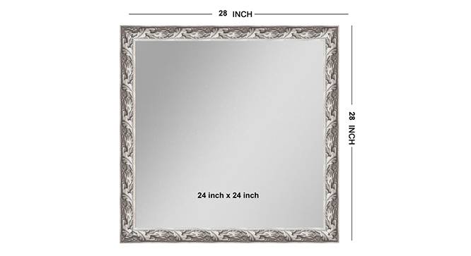 Samidh Mirror (Silver) by Urban Ladder - Front View Design 1 - 316340