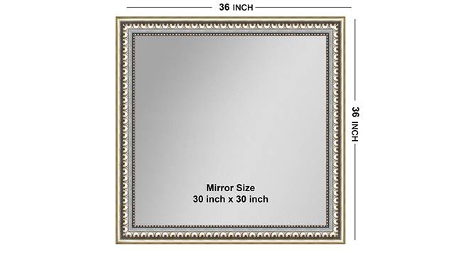 Kanchan Mirror (Silver) by Urban Ladder - Front View Design 1 - 316343