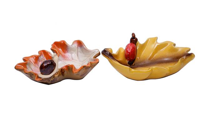 Abhi Showpiece - Set Of 2 (Yellow) by Urban Ladder - Front View Design 1 - 316347