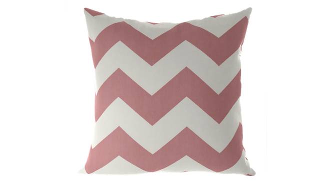 Chevron Cushion Cover - Set Of 2 (Pink, 41 x 41 cm  (16" X 16") Cushion Size) by Urban Ladder - Front View Design 1 - 316363
