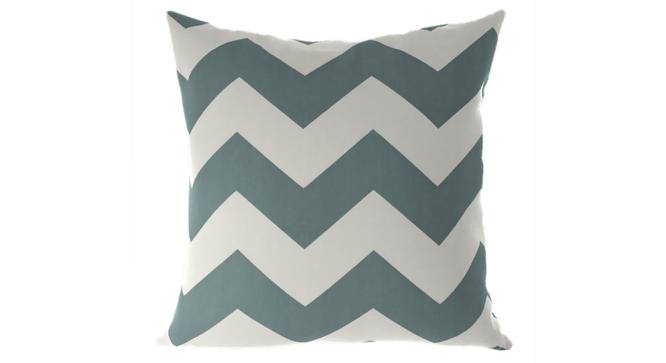 Chevron Cushion Cover - Set Of 2 (Lime Green, 41 x 41 cm  (16" X 16") Cushion Size) by Urban Ladder - Front View Design 1 - 316378