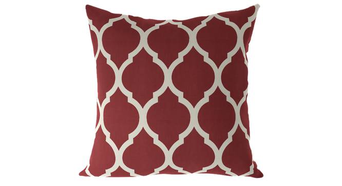 Taj Cushion Cover - Set Of 2 (Brick Red, 46 x 46 cm  (18" X 18") Cushion Size) by Urban Ladder - Front View Design 1 - 316449