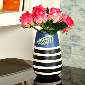 Flower Pot Decor Design Black Ceramic  Vase