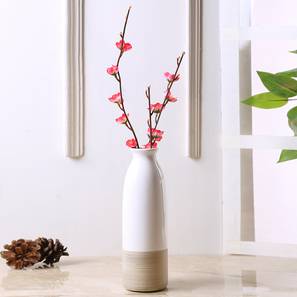 Flower Vase In Bangalore Design White Ceramic  Vase