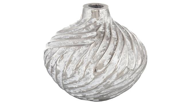 Flint Vase (Silver, Table Vase Type) by Urban Ladder - Front View Design 1 - 317630