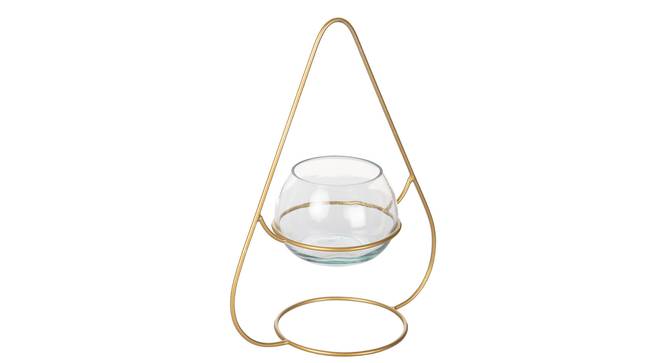 Coal Tea light Holder (Gold) by Urban Ladder - Cross View Design 1 - 317661