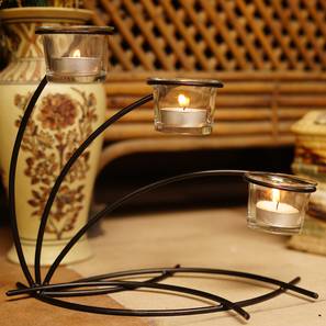 Pendulum Light Design Dustin Tea light Holder (Black)