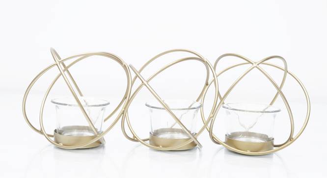Larimar Tea light Holder (Gold) by Urban Ladder - Front View Design 1 - 317692