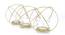 Larimar Tea light Holder (Gold) by Urban Ladder - Cross View Design 1 - 317693