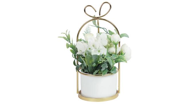 Anna Artificial Plant With Pot (White) by Urban Ladder - Design 1 Full View - 317843