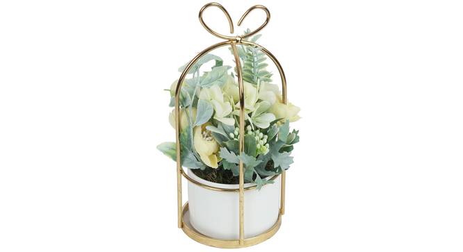 Camilla Artificial Plant With Pot (Yellow) by Urban Ladder - Design 1 Full View - 317847