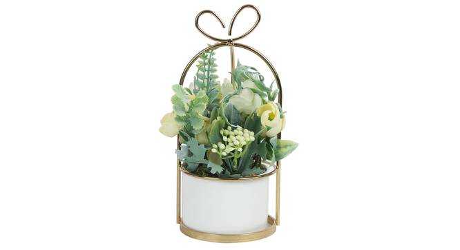 Camilla Artificial Plant With Pot (Yellow) by Urban Ladder - Front View Design 1 - 317848