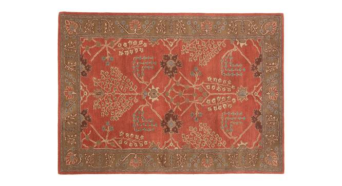 Armaan Hand Tufted Carpet (107 x 168 cm  (42" x 66") Carpet Size, Orange Rust) by Urban Ladder - Cross View Design 1 - 317995