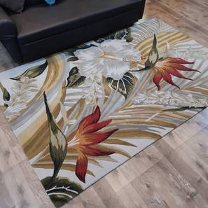 Carpets Design Multi Coloured Floral Hand Tufted Wool Carpet