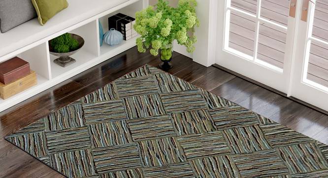 Byrenn Carpet (122 x 183 cm  (48" x 72") Carpet Size) by Urban Ladder - Front View Design 1 - 318184