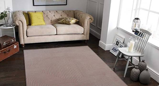 Hale Carpet (152 x 244 cm  (60" x 96") Carpet Size, Peach, Hand Tufted Carpet Type) by Urban Ladder - Front View Design 1 - 318232