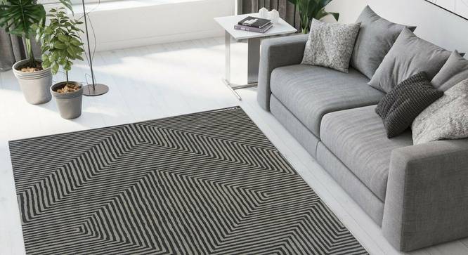 Tristen Carpet (Grey, 152 x 244 cm  (60" x 96") Carpet Size, Hand Tufted Carpet Type) by Urban Ladder - Front View Design 1 - 318292