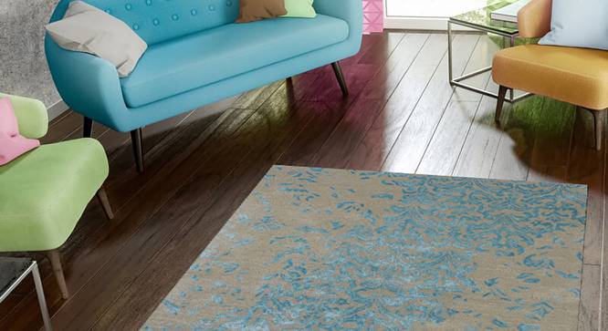 Binget Carpet (122 x 183 cm  (48" x 72") Carpet Size, Hand Tufted Carpet Type) by Urban Ladder - Front View Design 1 - 318316