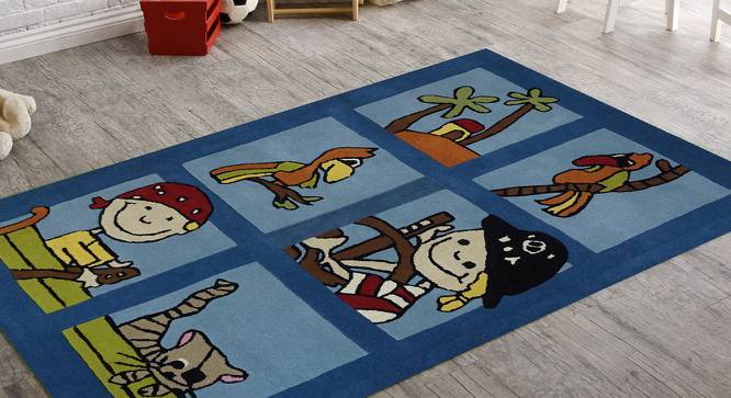 Counting Numbers Kids Carpet (122 x 183 cm  (48" x 72") Carpet Size, Hand Tufted Carpet Type) by Urban Ladder - Front View Design 1 - 318340