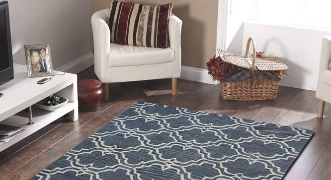 Luke Carpet (Grey, 122 x 183 cm  (48" x 72") Carpet Size, Hand Tufted Carpet Type) by Urban Ladder - Front View Design 1 - 318368