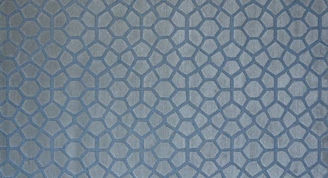 Lille Carpet (152 x 244 cm  (60" x 96") Carpet Size, Light Blue, Hand Tufted Carpet Type) by Urban Ladder - Design 1 Side View - 318373