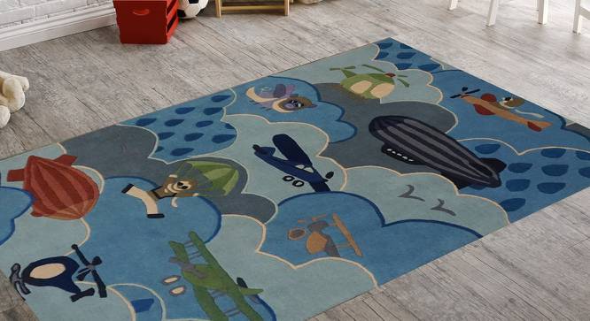 Popeye Kids Carpet (122 x 183 cm  (48" x 72") Carpet Size, Hand Tufted Carpet Type) by Urban Ladder - Front View Design 1 - 318404