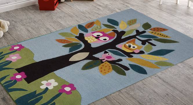 Only Smiles Kids Carpet (122 x 183 cm  (48" x 72") Carpet Size, Hand Tufted Carpet Type) by Urban Ladder - Front View Design 1 - 318412