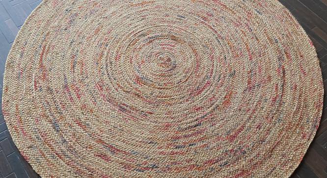 Silmond Dhurrie (120 x 120 cm (48" x 48") Carpet Size) by Urban Ladder - Design 1 Side View - 318417