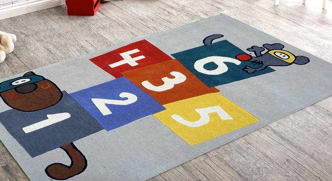 Ropeway Kids Carpet (122 x 183 cm  (48" x 72") Carpet Size, Hand Tufted Carpet Type) by Urban Ladder - Front View Design 1 - 318432