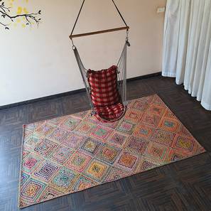 Dhurries Design Multi Coloured Jute Dhurrie