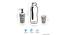 Enver Bathroom Accessory Set of 3 by Urban Ladder - Design 1 Side View - 318484