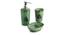 Tallus Bathroom Accessory Set of 3 (Fern Green) by Urban Ladder - Front View Design 1 - 318528