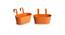 Sahil Planter (Glossy Orange) by Urban Ladder - Front View Design 1 - 319344