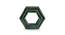 Namya Wall Decor(hexagon) (Teal) by Urban Ladder - Front View Design 1 - 319376