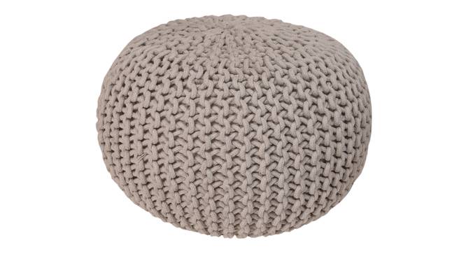 Paulina Pouffe (Beige) by Urban Ladder - Design 1 Semi Side View - 319552