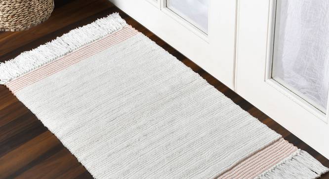 Cecelia Bath Mat (Pink) by Urban Ladder - Front View Design 1 - 319650