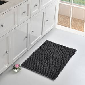 Bath Mats Design Grey Micro Cotton Bath Mat - Set of