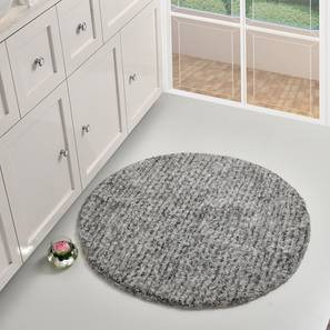 Bathroom Accessories In Gurgaon Design Grey Micro Bath Mat - Set of
