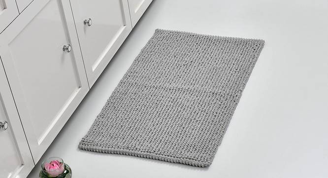 Quink Bath Mat (Grey) by Urban Ladder - Front View Design 1 - 319820