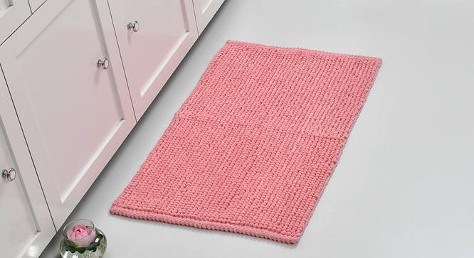 Quink Bath Mat (Pink) by Urban Ladder - Front View Design 1 - 319825