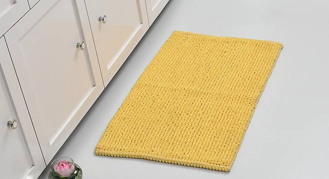 Quink Bath Mat (Yellow) by Urban Ladder - Front View Design 1 - 319835