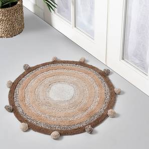 Bathroom Accessories In Gurgaon Design Brown Micro Bath Mat - Set of