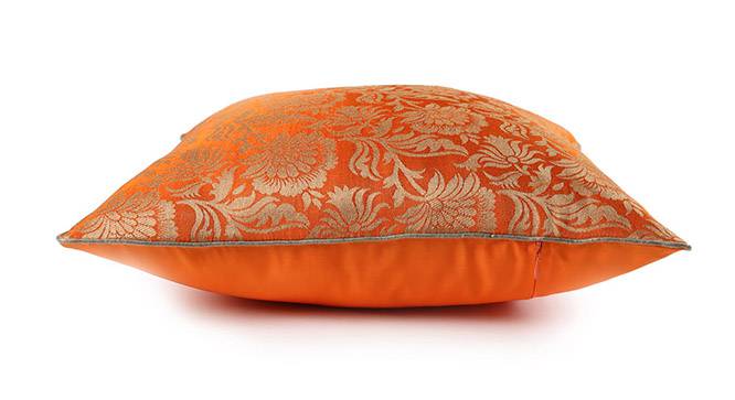 Ryta Cushion Cover - Set of 2 (Orange, 41 x 41 cm  (16" X 16") Cushion Size) by Urban Ladder - Design 1 Top View - 319997