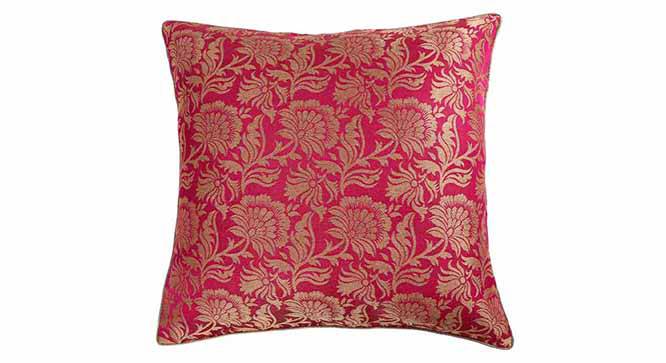 Ryta Cushion Cover - Set of 2 (41 x 41 cm  (16" X 16") Cushion Size, Fuchsia) by Urban Ladder - Design 1 Details - 320001