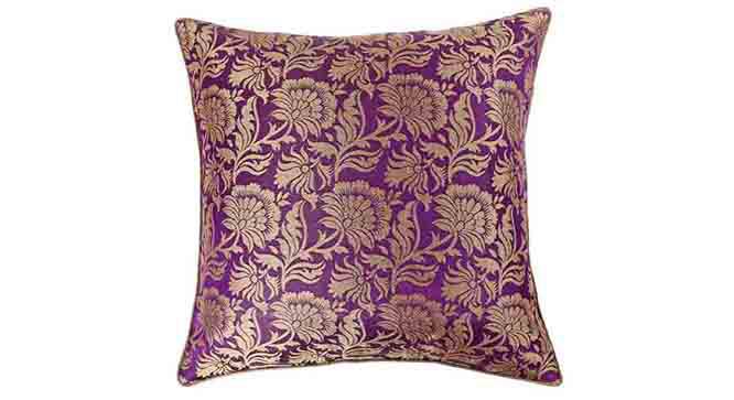 Ryta Cushion Cover - Set of 2 (41 x 41 cm  (16" X 16") Cushion Size, Violet) by Urban Ladder - Design 1 Details - 320011